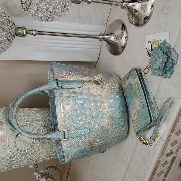 Brahmin Handbags - 🥳 BRAHMIN Serendipity Small Bowie Handbag, Debra Wallet, & Magnolia Key Fob 🥳